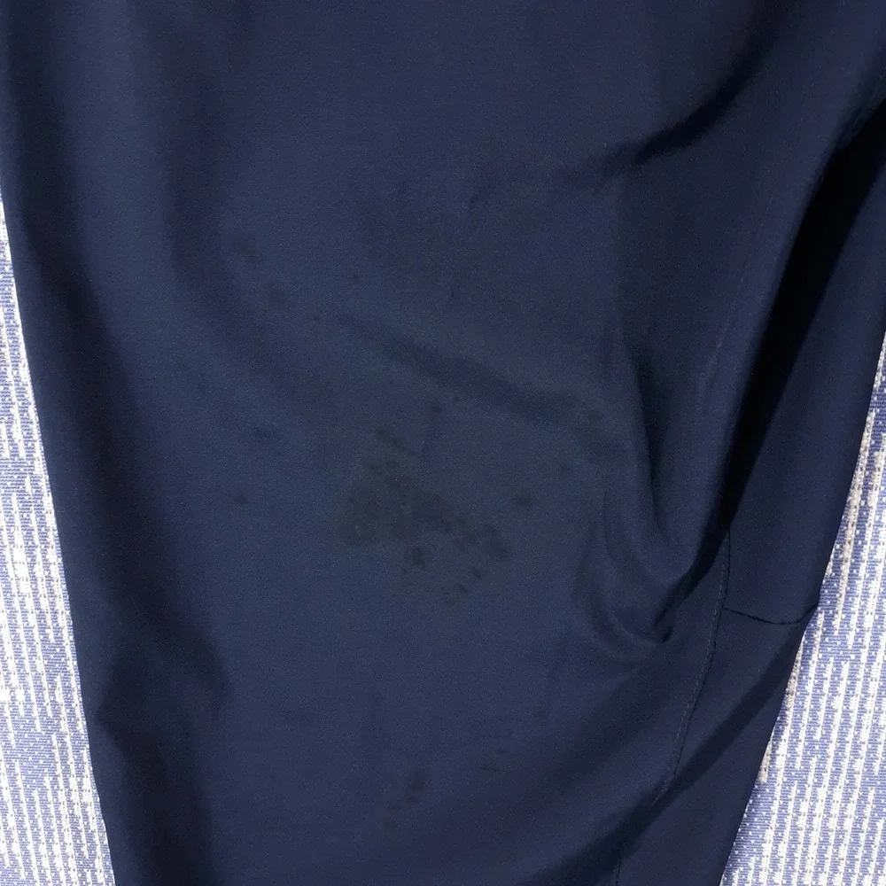 Nike Track Pants Mens Medium Dri-Fit Blue Elastic Waist Athletic Zippered Cuff
